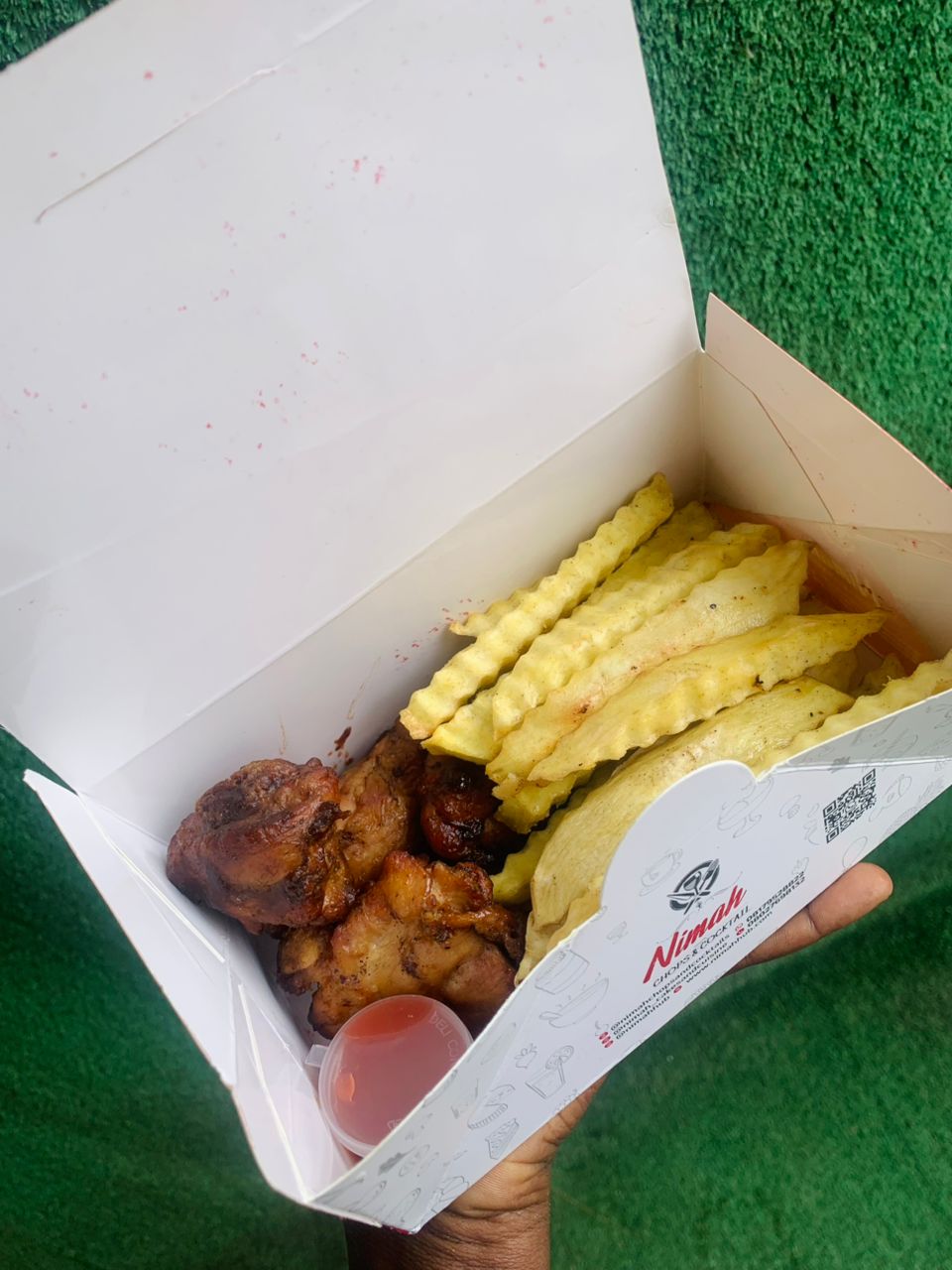 Chicken and fries